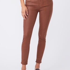 PAIGE| Cognac Dusty Peach Skinny Jeans Sz 26